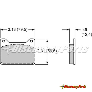 Carbotech CTW7912 Wilwood Powerlight Caliper Brake Pads